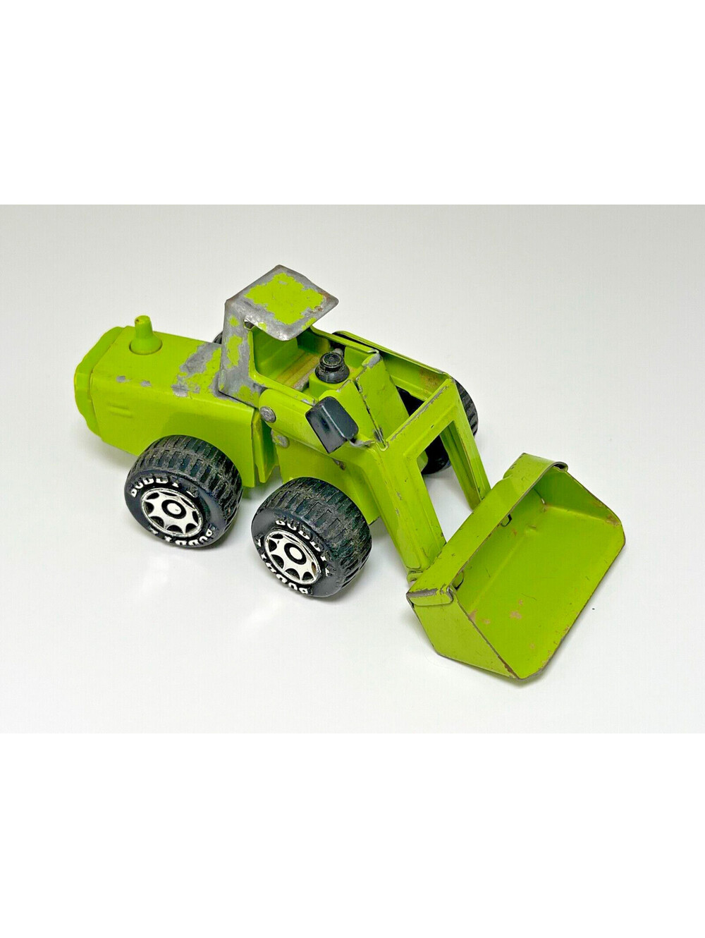 Buddy L. Corporation Green Tractor Bucket Loader Metal Toy Made in Macao Vintage